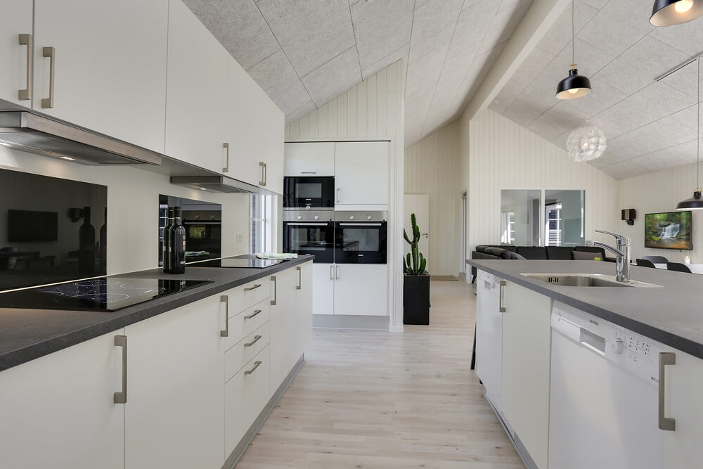 Kjøkkenet i luksushus nr. 419 er godt innrettet.