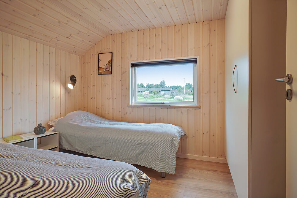 Et av de 5 soverommene i luksushus nr. 417 i Nordsjælland.