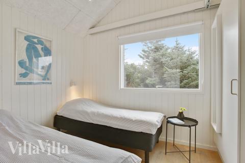 Et av de 5 soverommene i luksushus nr. 411 i Nordjylland.