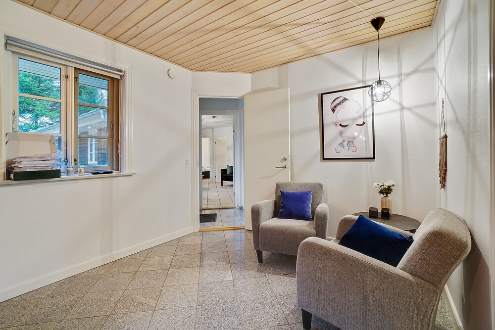 Oppholdsrom med plass til 22 i luksushus nr. 414.