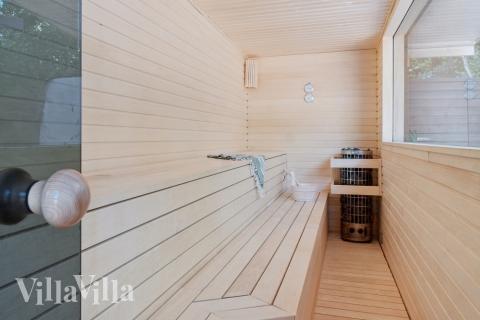 Nyt varmen i badstuen i luksushus nr. 414 til 22 personer