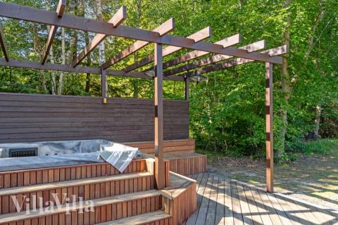 Nyt varmen i boblebadet i luksushus nr. 414 i Nordsjælland