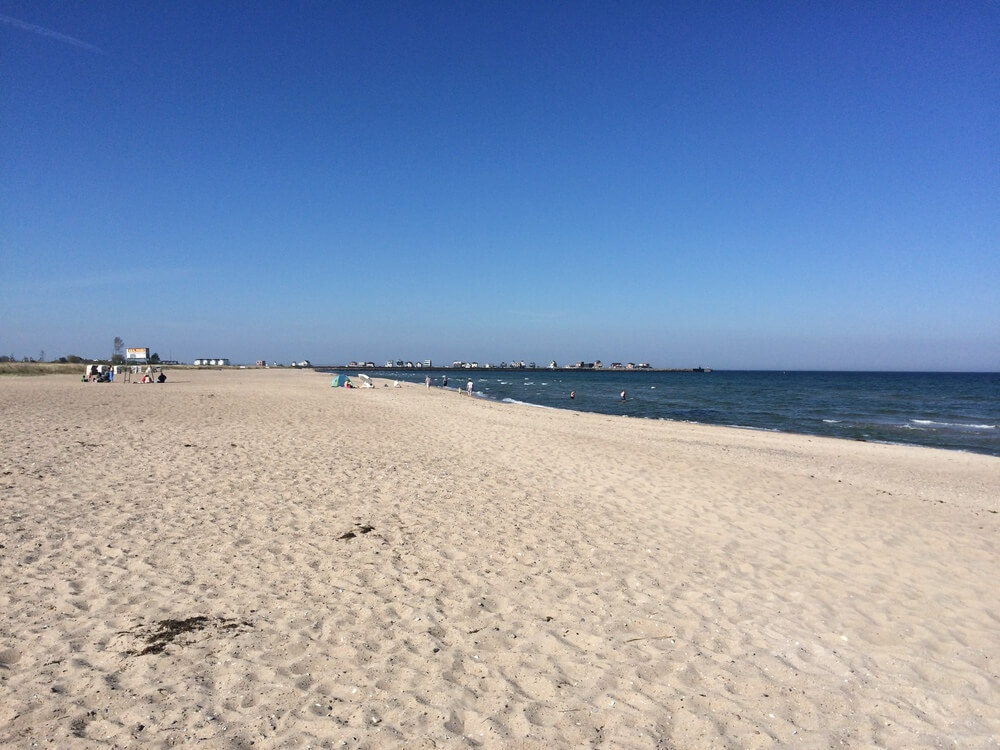 Stranden nær luksushus nr. 718.
