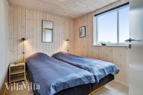 Et av de 12 soverommene i luksushus nr. 431 i Limfjorden.