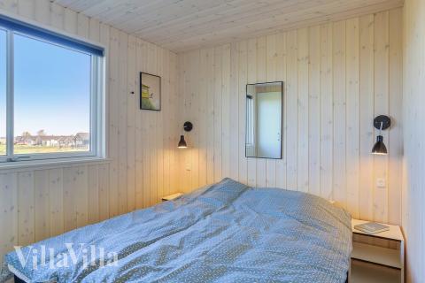 Et av de 12 soverommene i luksushus nr. 428 i Fyn og øyer.