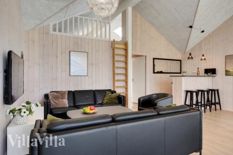 Sofakroken i luksushus nr. 436 i Nordsjælland.