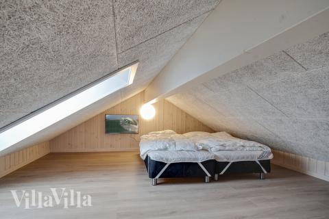 Noen av de 10 soveplassene i luksushus nr. 719 finnes på hems