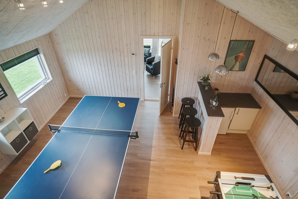 Konkurrer i feriehusets aktivitetsrom når dere besøker luksushus nr. 719 i Tyskland.
