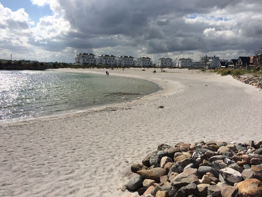 Stranden nær luksushus nr. 720.