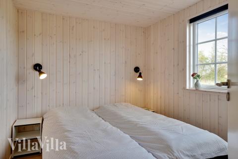 Et av de 10 soverommene i luksushus nr. 442 i Østjylland.