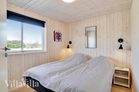 Et av de 9 soverommene i luksushus nr. 448 i Østjylland.