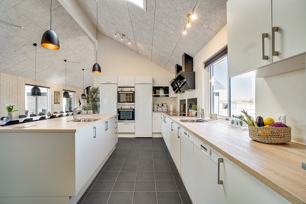 Kjøkkenet i luksushus nr. 446 er godt innrettet.