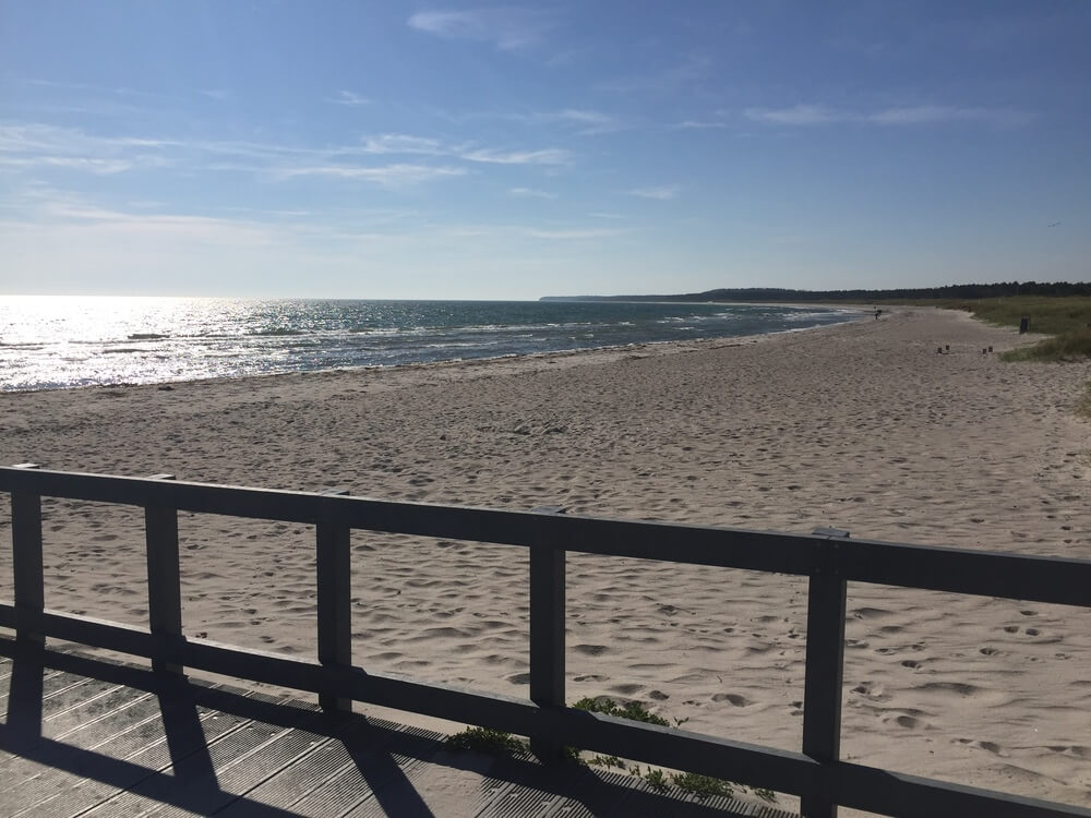 Den flotte stranden nær luksushus nr. 446 ved Østjylland.
