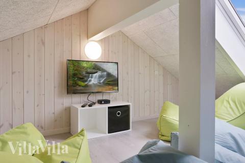 Noen av de 20 soveplassene i luksushus nr. 432 finnes på hems