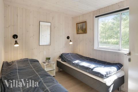 Et av de 6 soverommene i luksushus nr. 433 i Lolland/Falster/Møn.