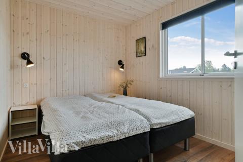 Et av de 7 soverommene i luksushus nr. 437 i Fyn og øyer.