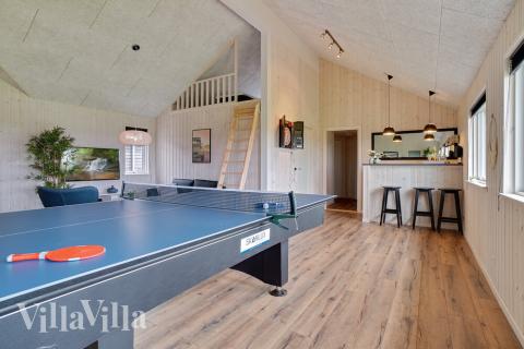 Luksushus nr. 437 til 18 personer tilbyr et stort aktivitetsrom med bl.a. biljard og dart