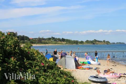 Den flotte stranden nær luksushus nr. 444 ved Østjylland.