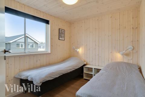 Et av de 8 soverommene i luksushus nr. 456 i Vestjylland.