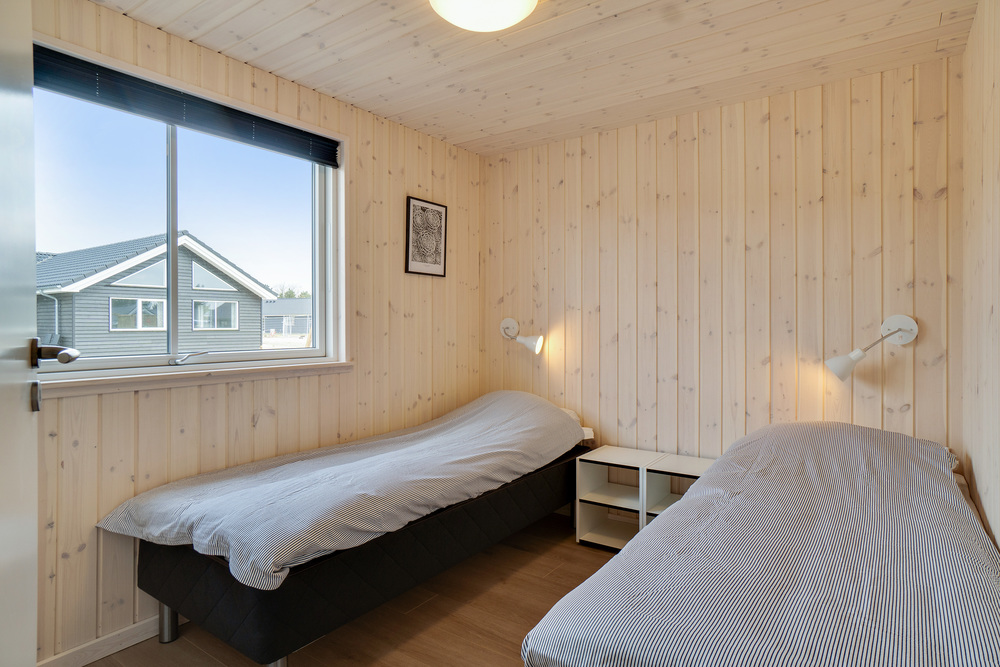 Et av de 8 soverommene i luksushus nr. 456 i Vestjylland.