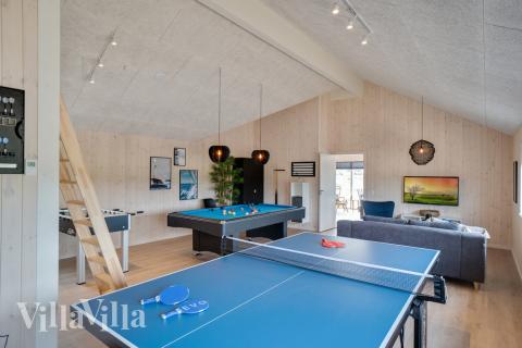 Aktivitetsrom i luksushus nr. 456 med 8 soverom og plass til 20 personer.