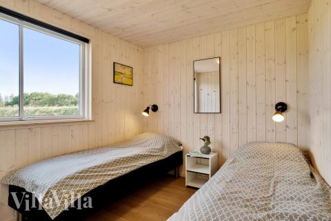 Et av de 7 soverommene i luksushus nr. 473 i Vestjylland.