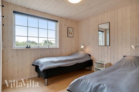 Et av de 8 soverommene i luksushus nr. 465 i Vestjylland.