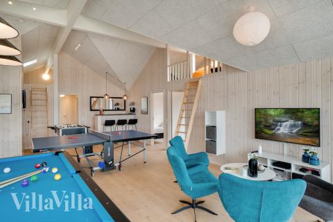 Konkurrer i feriehusets aktivitetsrom når dere besøker luksushus nr. 465 i Vestjylland.