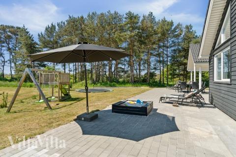 Stor terrasse i luksushus nr. 449 i Bornholm.