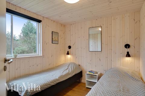 Et av de 7 soverommene i luksushus nr. 472 i Østjylland.