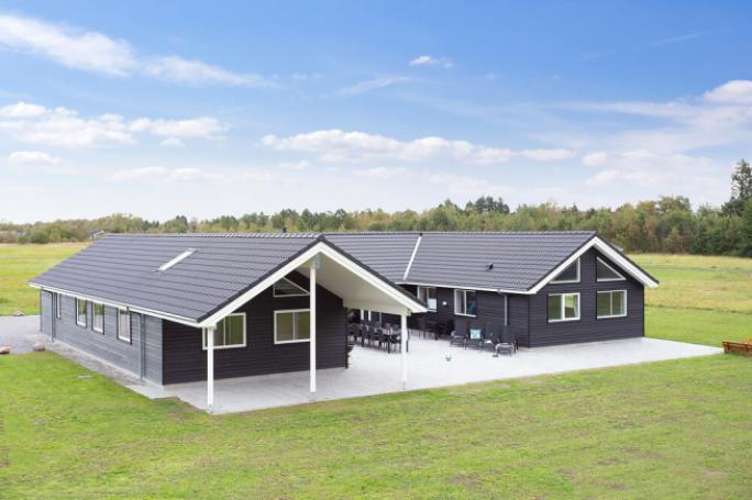 Dette lekre huset med svømmebasseng, nr. 445, med plass til 20 personer, ligger i Lolland/Falster/Møn