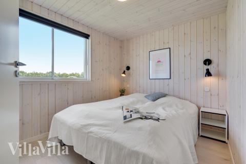 Et av de 9 soverommene i luksushus nr. 470 i Lolland/Falster/Møn.