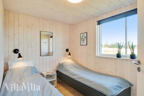 Et av de 10 soverommene i luksushus nr. 479 i Østjylland.