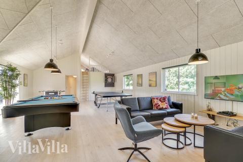 Konkurrer i feriehusets aktivitetsrom når dere besøker luksushus nr. 480 i Østjylland.