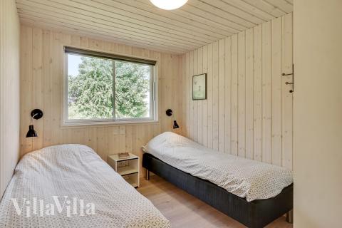 Et av de 9 soverommene i luksushus nr. 480 i Østjylland.