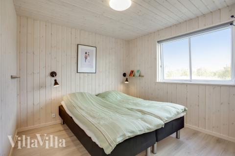 Et av de 7 soverommene i luksushus nr. 489 i Østjylland.