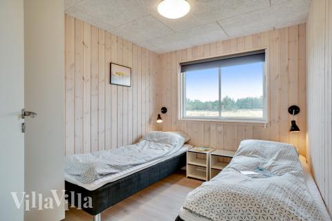 Et av de 7 soverommene i luksushus nr. 484 i Vestjylland.
