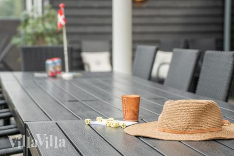 Stor terrasse i luksushus nr. 484 i Vestjylland.