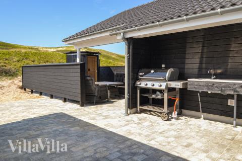 Luksushus nr. 486 har en deilig terrasse med gode hagemøbler til 20 personer.