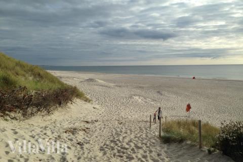 Den flotte stranden nær luksushus nr. 486 ved Vestjylland.