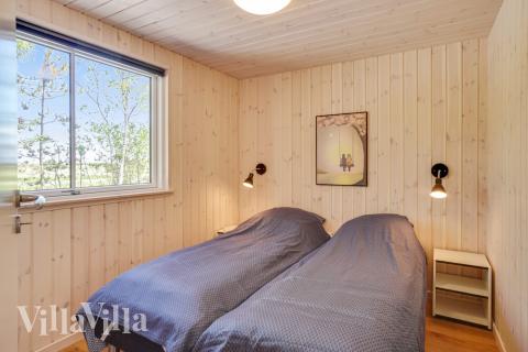 Et av de 7 soverommene i luksushus nr. 494 i Nordjylland.