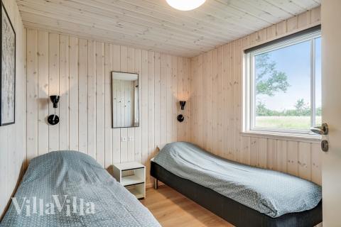 Et av de 7 soverommene i luksushus nr. 492 i Østjylland.