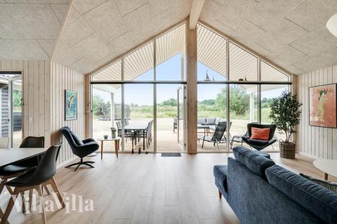 Sofakroken i luksushus nr. 501 i Nordsjælland.