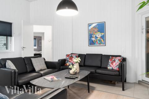 Sofakroken i luksushus nr. 728 i Tyskland.