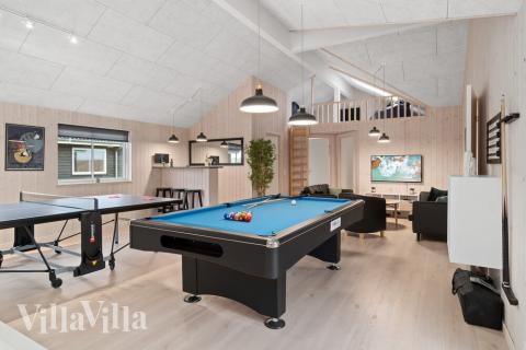 Luksushus nr. 732 til 20 personer tilbyr et stort aktivitetsrom med bl.a. biljard og dart