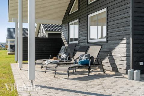 Stor terrasse i luksushus nr. 729 i Tyskland.