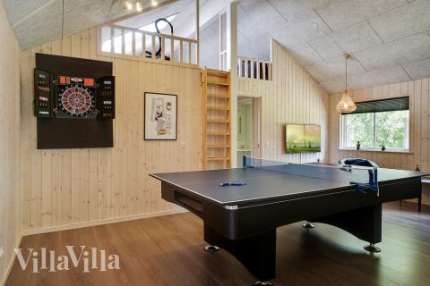 Luksushus nr. 519 til 14 personer tilbyr et stort aktivitetsrom med bl.a. biljard og dart