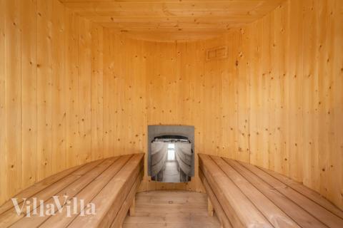 Nyt varmen i badstuen i luksushus nr. 519 til 14 personer