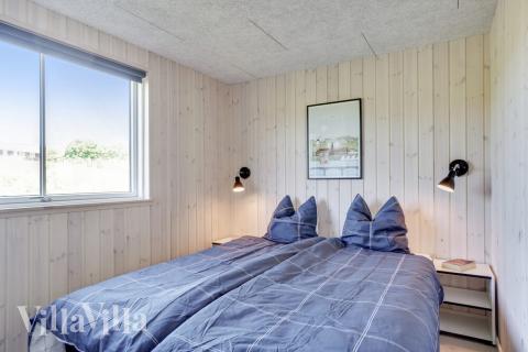 Et av de 12 soverommene i luksushus nr. 491 i Sydjylland.