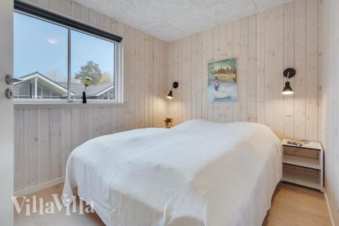 Et av de 6 soverommene i luksushus nr. 513 i Lolland/Falster/Møn.